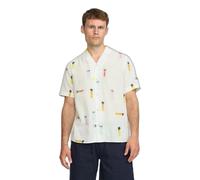 Chemise cubaine devant boutonné Revolution Blanc S