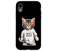 Chemise Cute Cat in I Love My Mom pour la Meilleure Maman de Chat de Tous Les Temps Coque pour iPhone XR