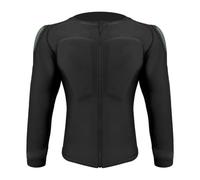 Chemise d’Armure pour Moto, équipement de Protection intégral du Corps avec Protections aux épaules, à la Poitrine, au Dos et aux Coudes, Chemise de Compression Respirante et (L)