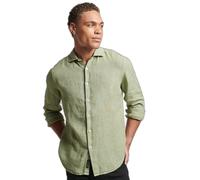 Chemise dÃ©contractÃ©e Ã manches longues en lin Superdry Vert L