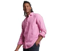 Chemise dÃ©contractÃ©e manches longues en lin Superdry Rose 3XL