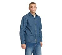 Chemise dÃ©contractÃ©e manches longues Revolution Bleu S