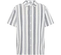 Chemise dÃ©contractÃ©e rayÃ©e KnowledgeCotton Apparel Bleu L