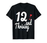 Chemise d'anniversaire 12 Ans pour garçons et Filles Qui tournent Douze Ans T-Shirt