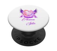 Chemise d'anniversaire Sister in Heaven, Missing My Sister My Angel PopSockets PopGrip Adhésif