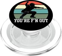 Chemise d'arbitre de Baseball Amusante, You're Out, Baseball Umpires PopSockets PopGrip pour MagSafe