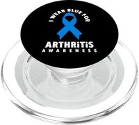 Chemise d'arthrite - Je Porte du Bleu pour la Sensibilisation à l'arthrite PopSockets PopGrip pour MagSafe