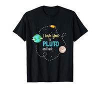 Chemise d'astronomie I Love You To Pluto And Back T-Shirt