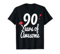 Chemise de 90e Anniversaire Turning 90 Years Awesome Party Tee T-Shirt