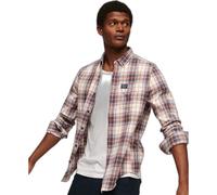 Chemise de bÃ»cheron manches longues en coton bio Superdry Blanc S