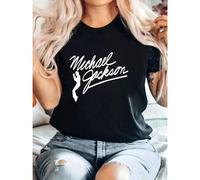 Chemise de baseball pour femmes Michael King Jackson - Chemise à manches courtes stylée, vêtement de fan du roi, design rétro pour vêtements décontractés et fans de concerts L,M,S,XL,XXL,XXXLRétroCoto
