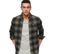 Superdry Cotton Lumberjack Long Sleeve Shirt Vert S Homme