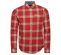 Chemise de bûcheron manches longues en coton bio Superdry Rouge M
