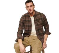 Chemise de bûcheron manches longues en coton bio Superdry Vert S