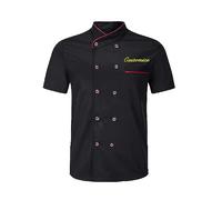 Chemise de Chef personnalisée, Veste de Chef brodée, Uniformes de Cuisine à Manches Courtes pour Hommes et Femmes