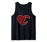 Chemise de Cheval pour Femme Love Horses Buffalo Red Plaid cœur Débardeur