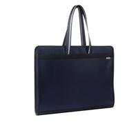 Chemise de classement Sac à main multicouche de grande capacité, dossier A3, paquet d'art, poignée en tissu Oxford, sac rangement fermeture éclair Fournitures de bureau(Blue)