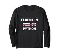 Chemise de Codage Amusante - Fluent in Python Manche Longue