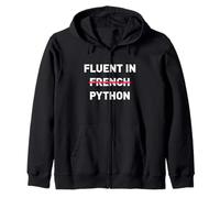 Chemise de Codage Amusante - Fluent in Python Sweat à Capuche
