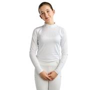 Chemise de concours manches longues fille Montar Eve Blanc 8 ans