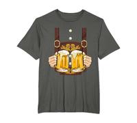 Chemise de costume en cuir Oktoberfest Men Cheers Beer Chope T-Shirt