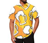 Chemise de cowboy pour homme, décontractée, confortable, respirante, coupe ample, chemise boutonnée imprimée élégante pour un usage quotidien, le sport et les activités de plein air, chemises pour