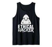 Chemise de cybersécurité pour homme, chapeau blanc geek hacker éthique Débardeur