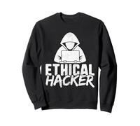 Chemise de cybersécurité pour homme, chapeau blanc geek hacker éthique Sweatshirt