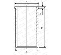 Chemise de cylindre GOETZE 14-021051-00