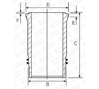 Chemise de cylindre GOETZE 15-451070-10