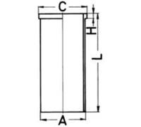 Chemise de cylindre KOLBENSCHMIDT 89002190