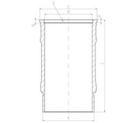 Chemise de cylindre MAHLE 001 LW 00143 001