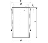 MAHLE 003 WN 38 01 Chemise de cylindre