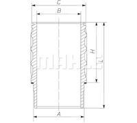Chemise de cylindre MAHLE 061 WN 27 01