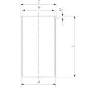 Chemise de cylindre MAHLE 227 WN 69 01