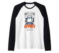 Chemise de Danse ou de friandises, Motif fantôme, DJ, Halloween Manche Raglan