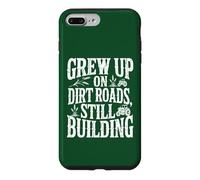 Chemise de Fermier : a grandi sur Les chemins de Terre, Toujours en Construction Coque pour iPhone 7 Plus/8 Plus
