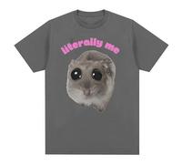 Chemise de hamster triste | Literally Me Dank Hamster - Chemise pour hamster Dank - Cadeau de fête et accessoire photo, tenue créative décontractée pour les fêtes en plein air, XL, 80