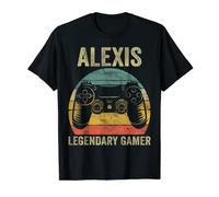 Chemise de jeu légendaire personnalisée Alexis Name Video Gamer T-Shirt