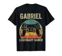 Chemise de jeu légendaire personnalisée Gabriel Nom Gamer vidéo T-Shirt