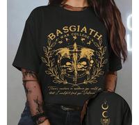Chemise de la Quatrième Aile, Rebecca Yarros, Cavalier de Dragon, Violt Sorrengail, Basgiath War College, Marchandise ACOTAR, Chemise de la Quatrième Aile Basgiath, Style ample pour femmes, Parfait po