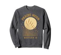 Chemise de Lune de Prairie Western Iowa Retro Grass Moon Scène Sweatshirt