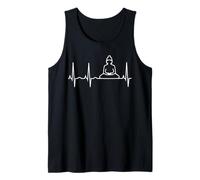 Chemise de méditation Bouddhiste avec Battement de cœur - T-Shirt Bouddha Heartbeat Débardeur