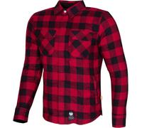 Merlin Sherbrook D30 Chemise de moto monocouche, noir-rouge, taille S pour homme