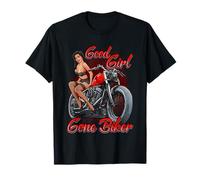 Chemise de moto sexy Pin Up Girl Biker Femme T-Shirt