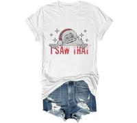 Chemise de Noël amusante avec inscription « Santa I Saw That » - Unisexe, blanc, 3XL