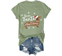 Chemise de Noël amusante « Dear Santa Its A Long Story » pour femme et homme, Vert, XL