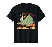 Chemise de Noël Western Repin Around Retro Christmas Tree Cowgirl T-Shirt