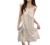 Chemise de nuit aux tons neutres for femme, tenue de détente polyvalente sans manches, douce et extensible, idéale for la maison, pyjama respirant for le yoga, la lecture et le confort en toute saison