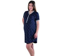 Chemise de Nuit Bleu à Coeurs T7